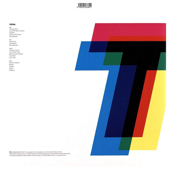 NEW ORDER & JOY DIVISION - TOTAL: THE BEST OF (2LP) / VINILO 2