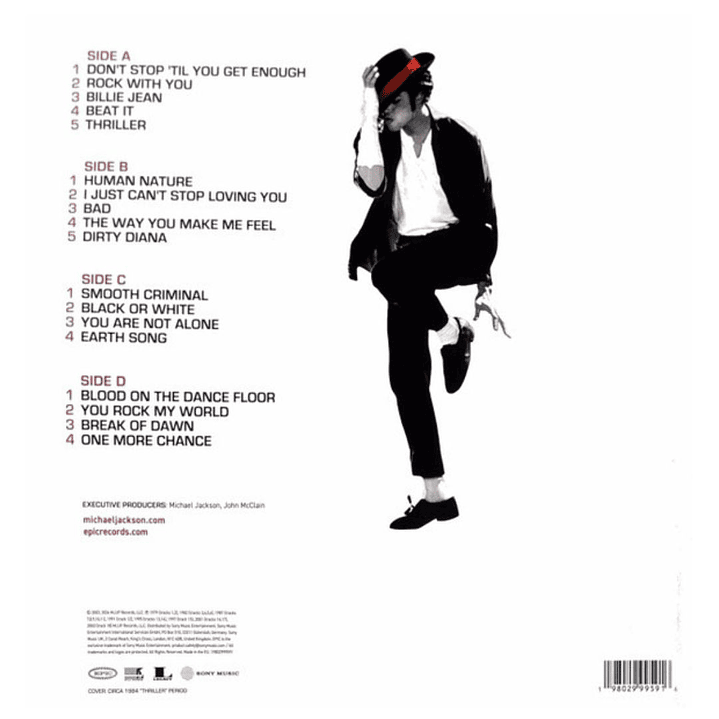 MICHAEL JACKSON - NUMBER ONES (2LP) / VINILO 2