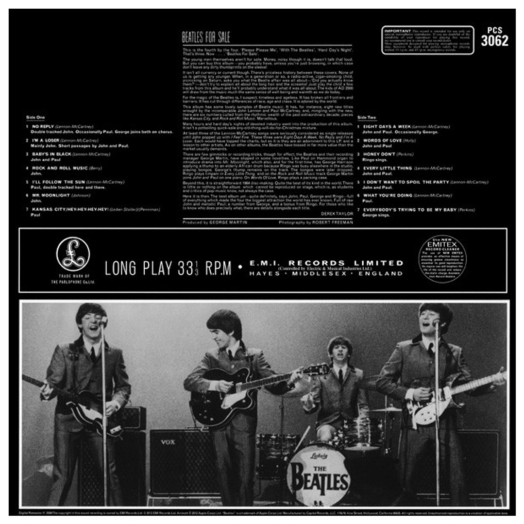 BEATLES - BEATLES FOR SALE / VINILO 2