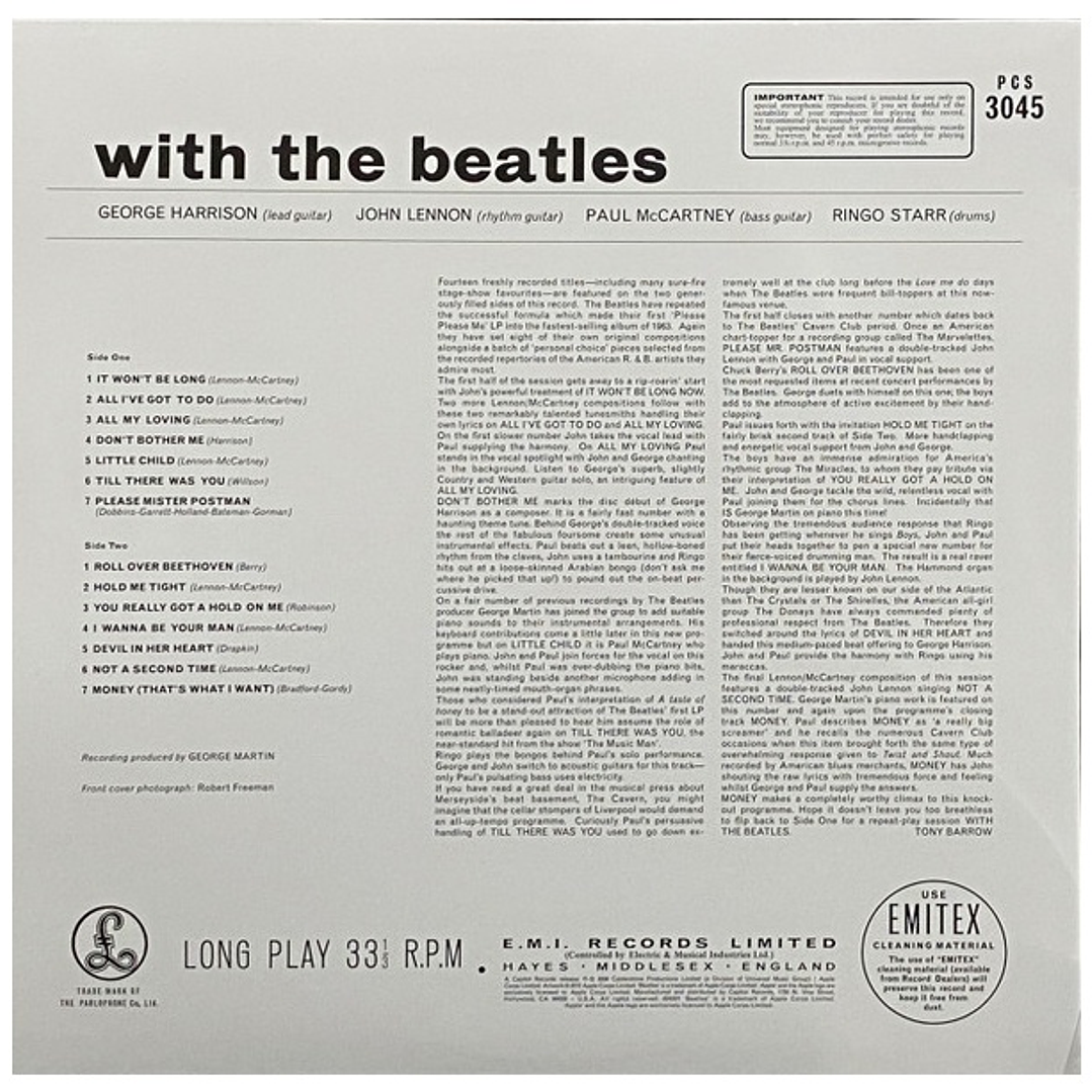 BEATLES - WITH THE BEATLES / VINILO 3