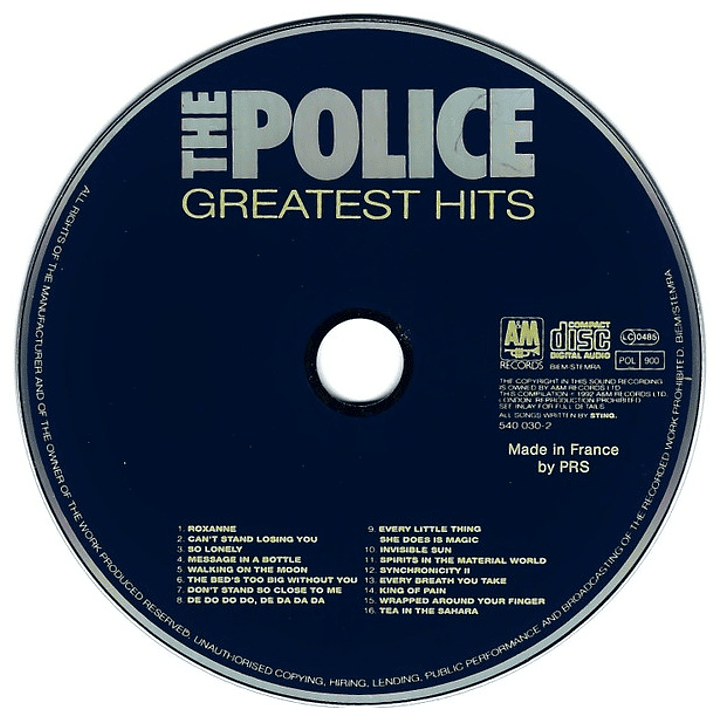 POLICE - GREATEST HITS / CD 3