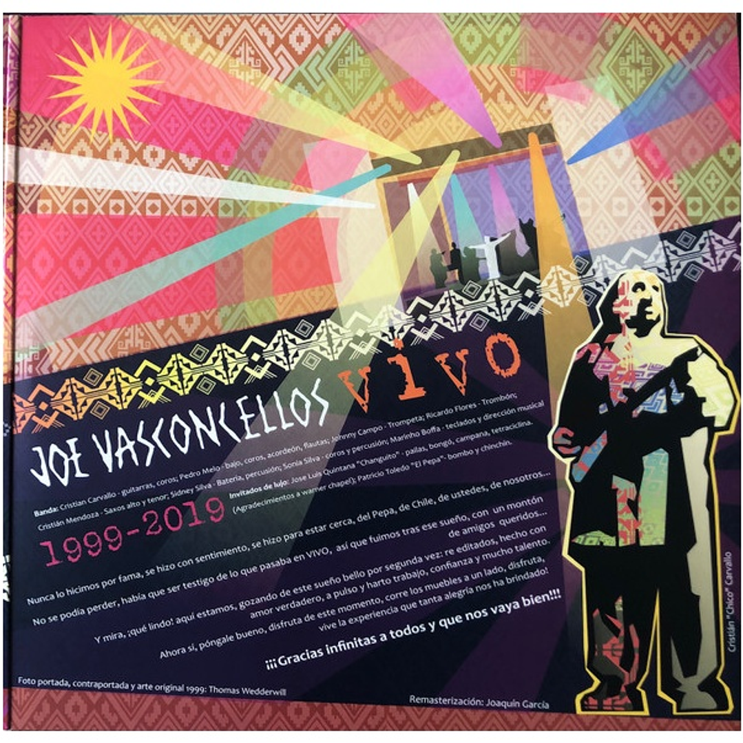 JOE VASCONCELLOS - VIVO 1999-2019 (2LP) / VINILO 4
