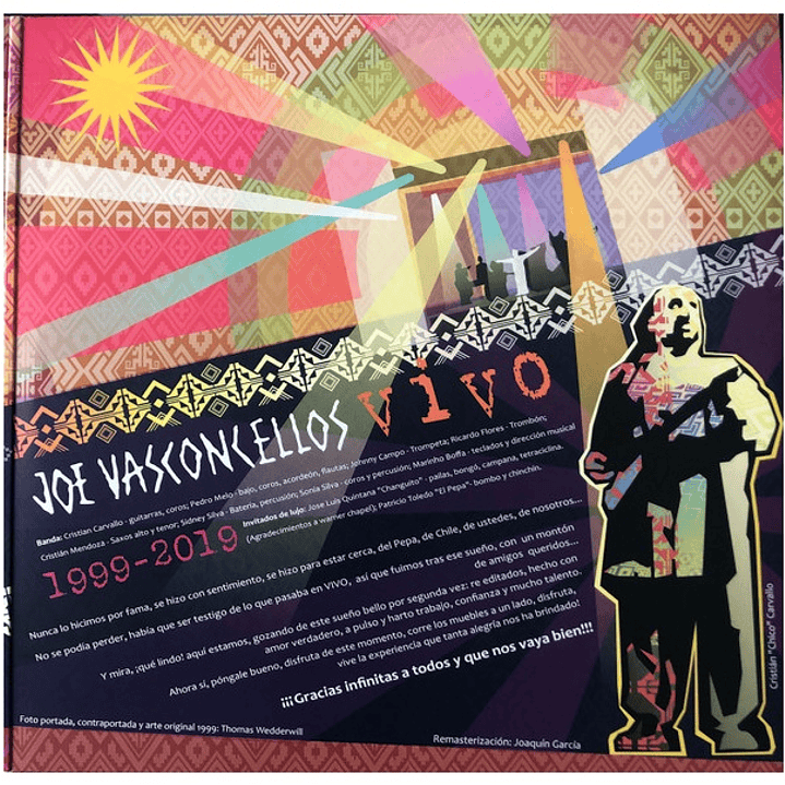 JOE VASCONCELLOS - VIVO 1999-2019 (2LP) / VINILO 4