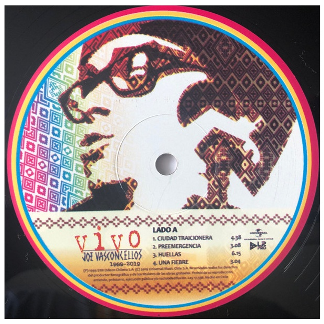 JOE VASCONCELLOS - VIVO 1999-2019 (2LP) / VINILO 5