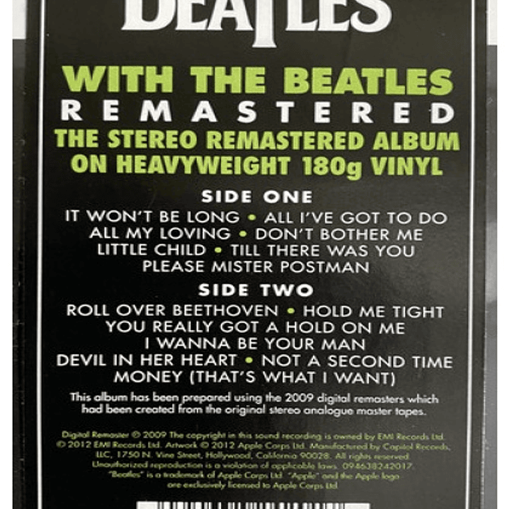 BEATLES - WITH THE BEATLES / VINILO 6