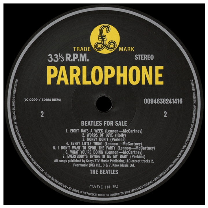 BEATLES - BEATLES FOR SALE / VINILO 6