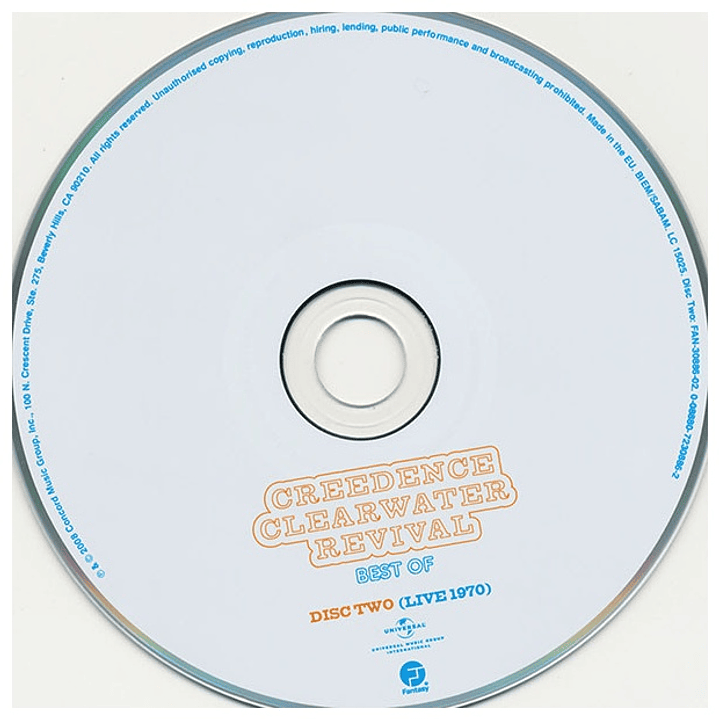 CREEDENCE CLEARWATER REVIVAL - THE BEST OF / CD 6