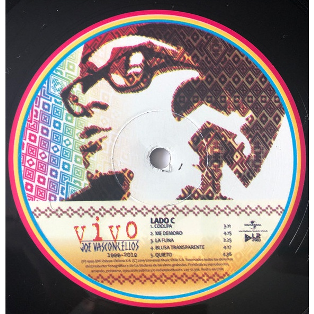JOE VASCONCELLOS - VIVO 1999-2019 (2LP) / VINILO 7