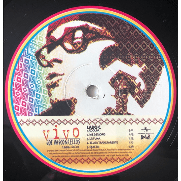JOE VASCONCELLOS - VIVO 1999-2019 (2LP) / VINILO 7