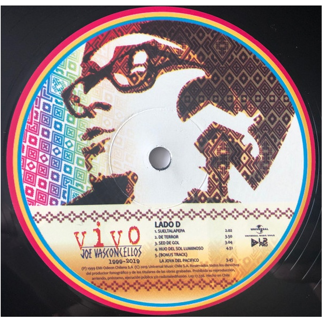 JOE VASCONCELLOS - VIVO 1999-2019 (2LP) / VINILO 8