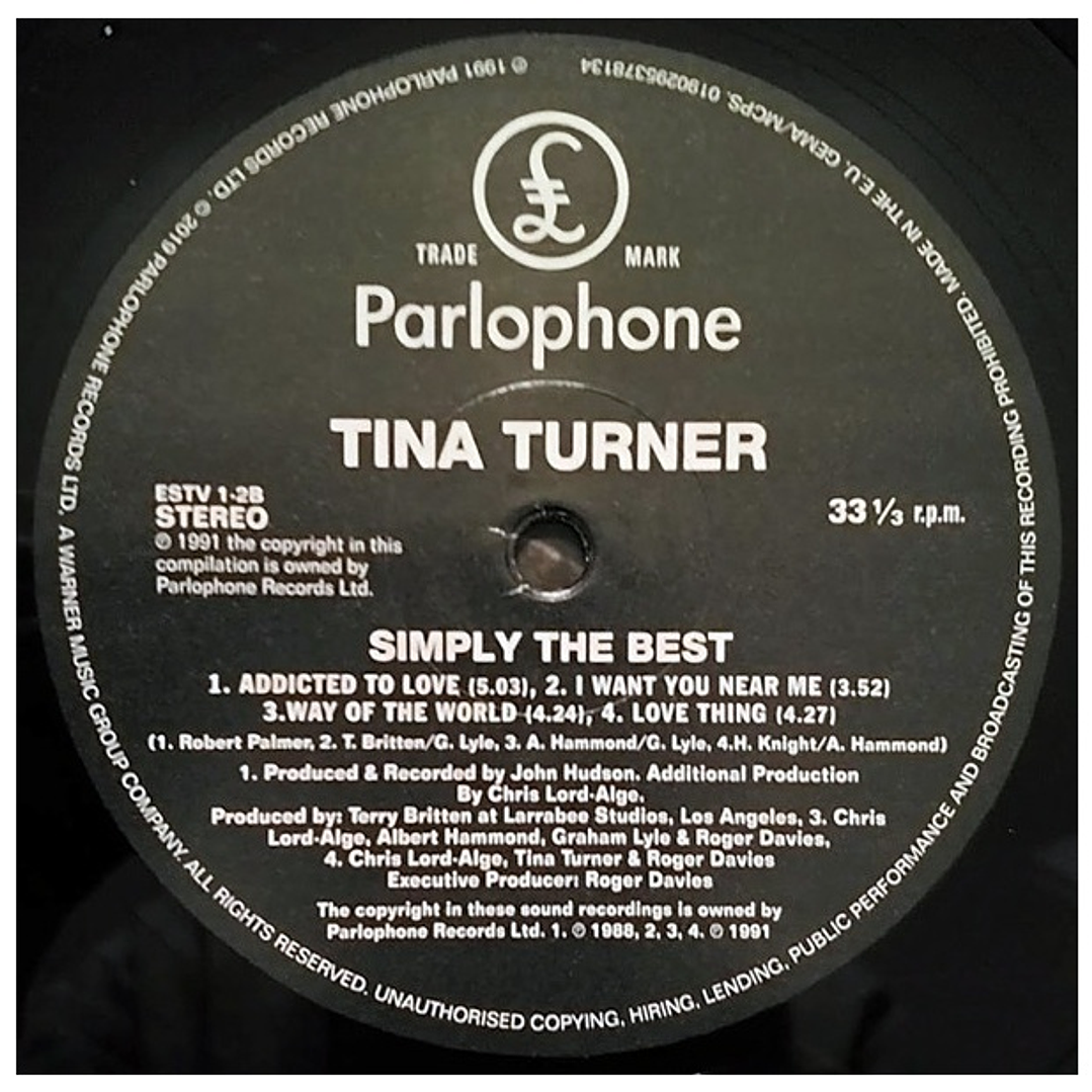TINA TURNER - SIMPLY THE BEST (2LP) / VINILO 10