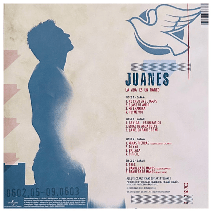 JUANES - LA VIDA ES UN RATICO (2LP) / VINILO 2