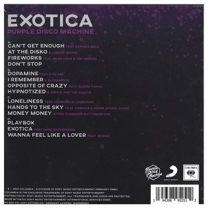 PURPLE DISCO MACHINE - EXOTICA (2LP) / VINILO 2