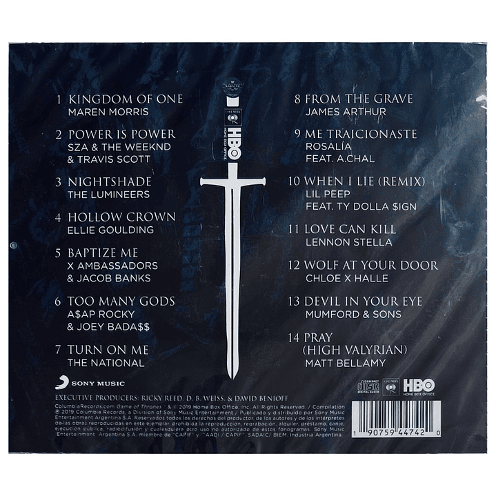 FOR THE THRONE - GAME OF THRONES SOUNDTRACK / CD 2