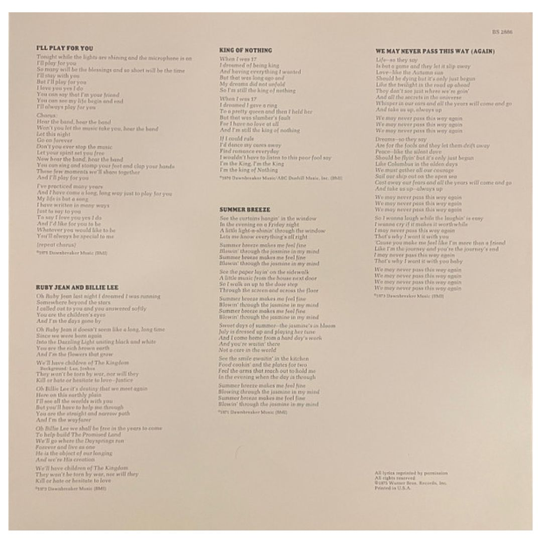 SEALS & CROFTS - GREATEST HITS / VINILO USADO 5