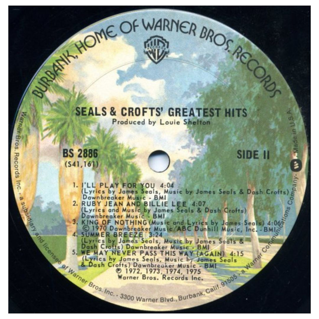 SEALS & CROFTS - GREATEST HITS / VINILO USADO 7