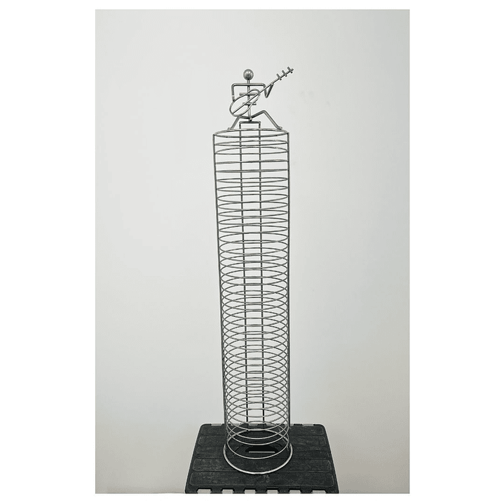 PORTA CD METALICO 40 CDs USADO  1