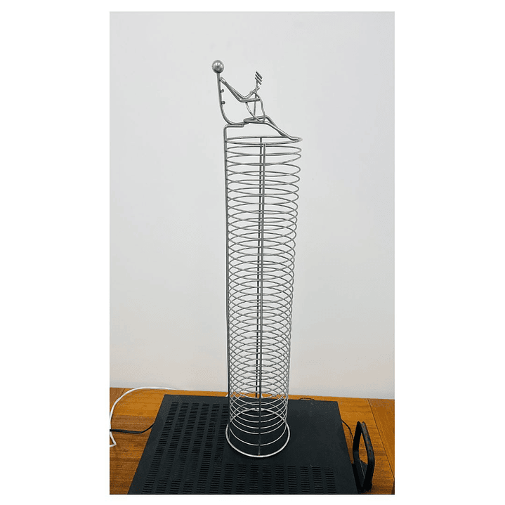 PORTA CD METALICO 40 CDs USADO  3