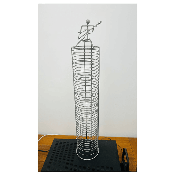 PORTA CD METALICO 40 CDs USADO  4