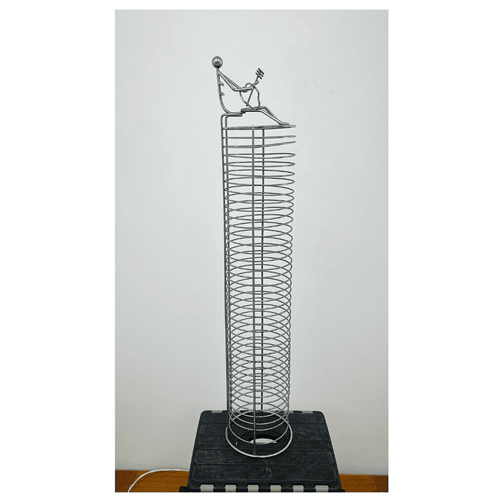 PORTA CD METALICO 40 CDs USADO  6