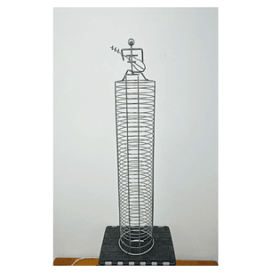 PORTA CD METALICO 40 CDs USADO 