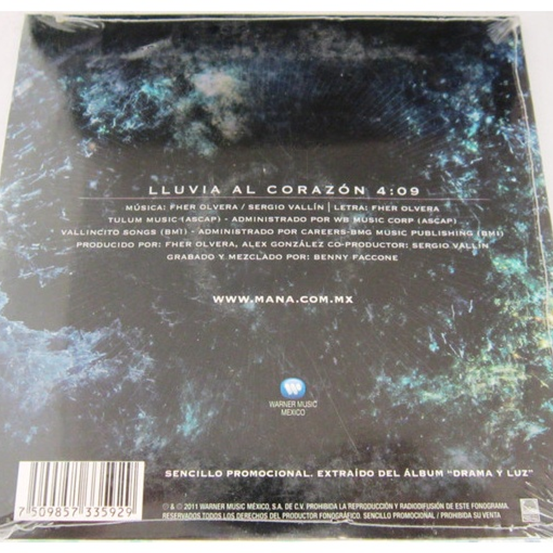 MANA - LLUVIA AL CORAZON (CARDBOARD SLEVE) / CD SINGLE USADO 2