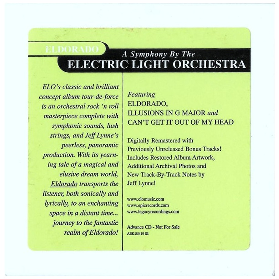 ELECTRIC LIGHT ORCHESTRA - ELDORADO (ADVANCE CD) / CD USADO 1