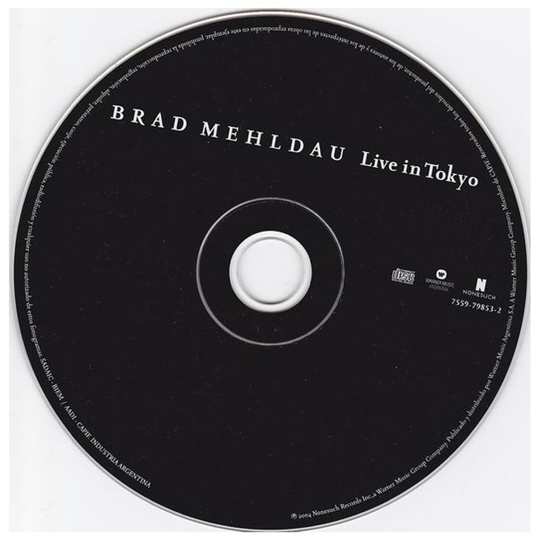 BRAD MEHLDAU - LIVE IN TOKYO / CD USADO 2