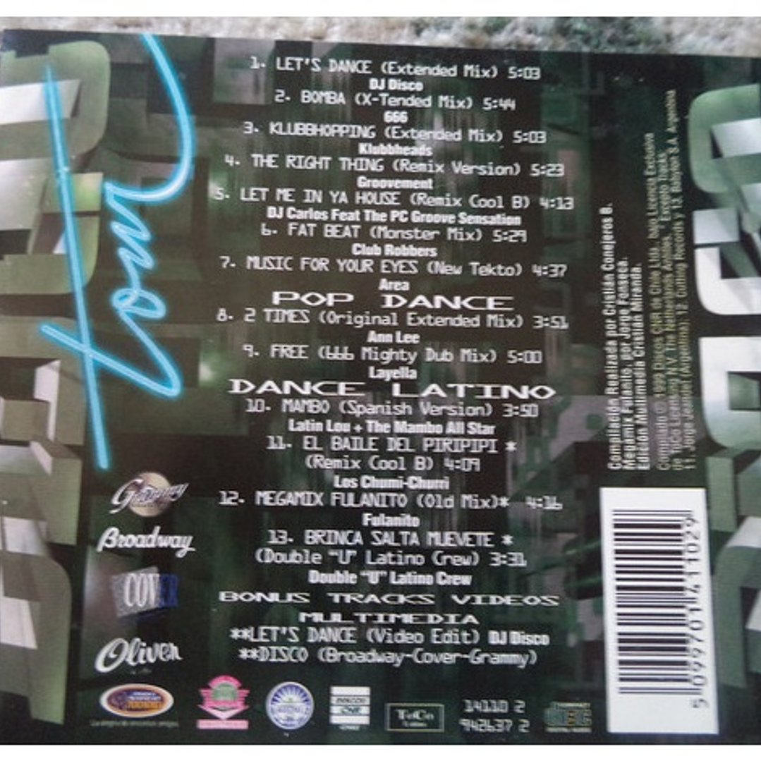 DISCO TOUR - GRAMMY BROADWAY COVER / CD USADO 2