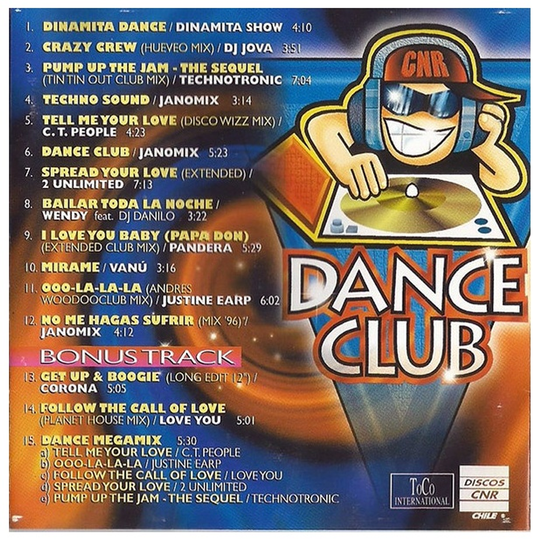 DANCE CLUB 2 - VANGUARDIA NACIONAL - VARIOS / CD USADO 2