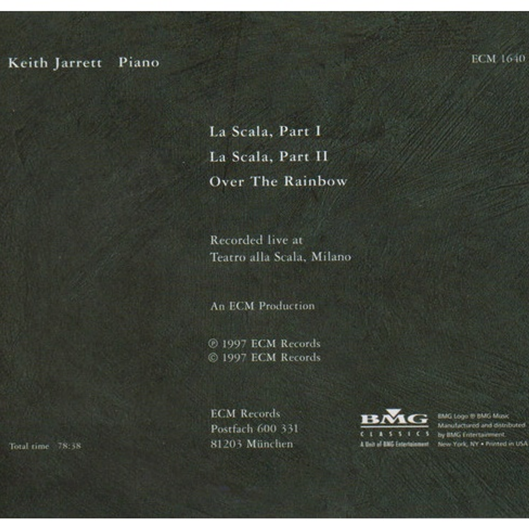 KEITH JARRETT - LA SCALA / CD USADO 2
