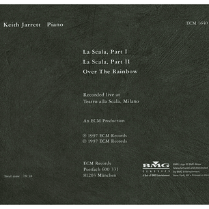 KEITH JARRETT - LA SCALA / CD USADO