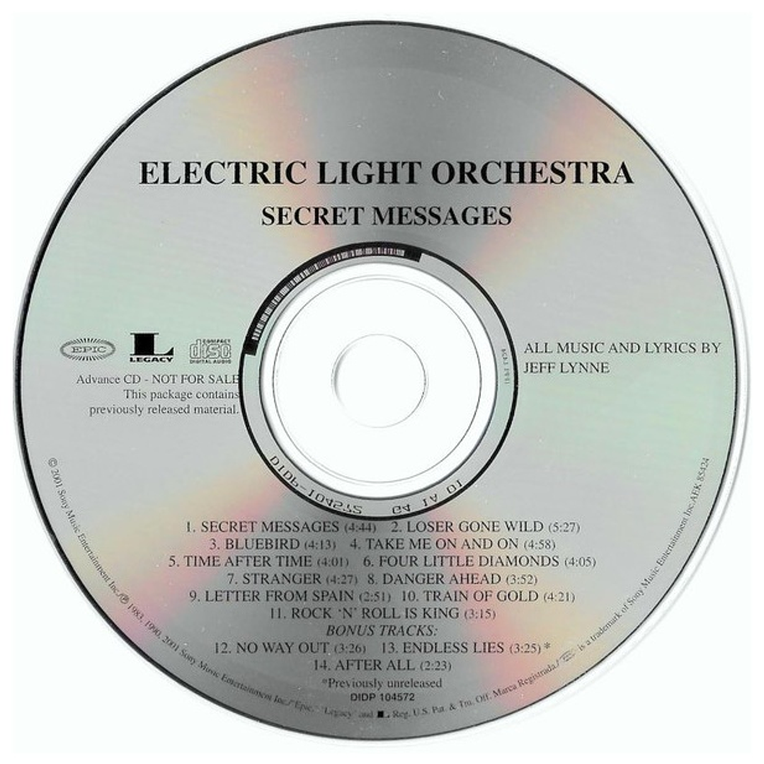 ELECTRIC LIGHT ORCHESTRA - SECRET MESSAGES (ADVANCE CD) / CD USADO 3
