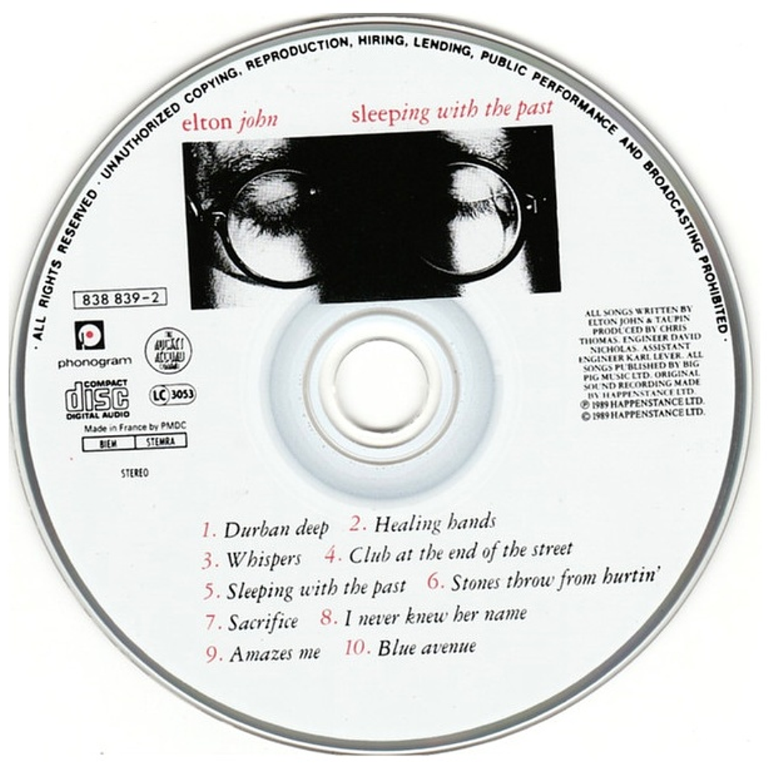 ELTON JOHN - SLEEPING WITH THE PAST / CD USADO 3