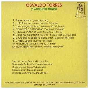 OSVALDO TORRES - DESDE LOS ANDES A LA CIUDAD / CD USADO