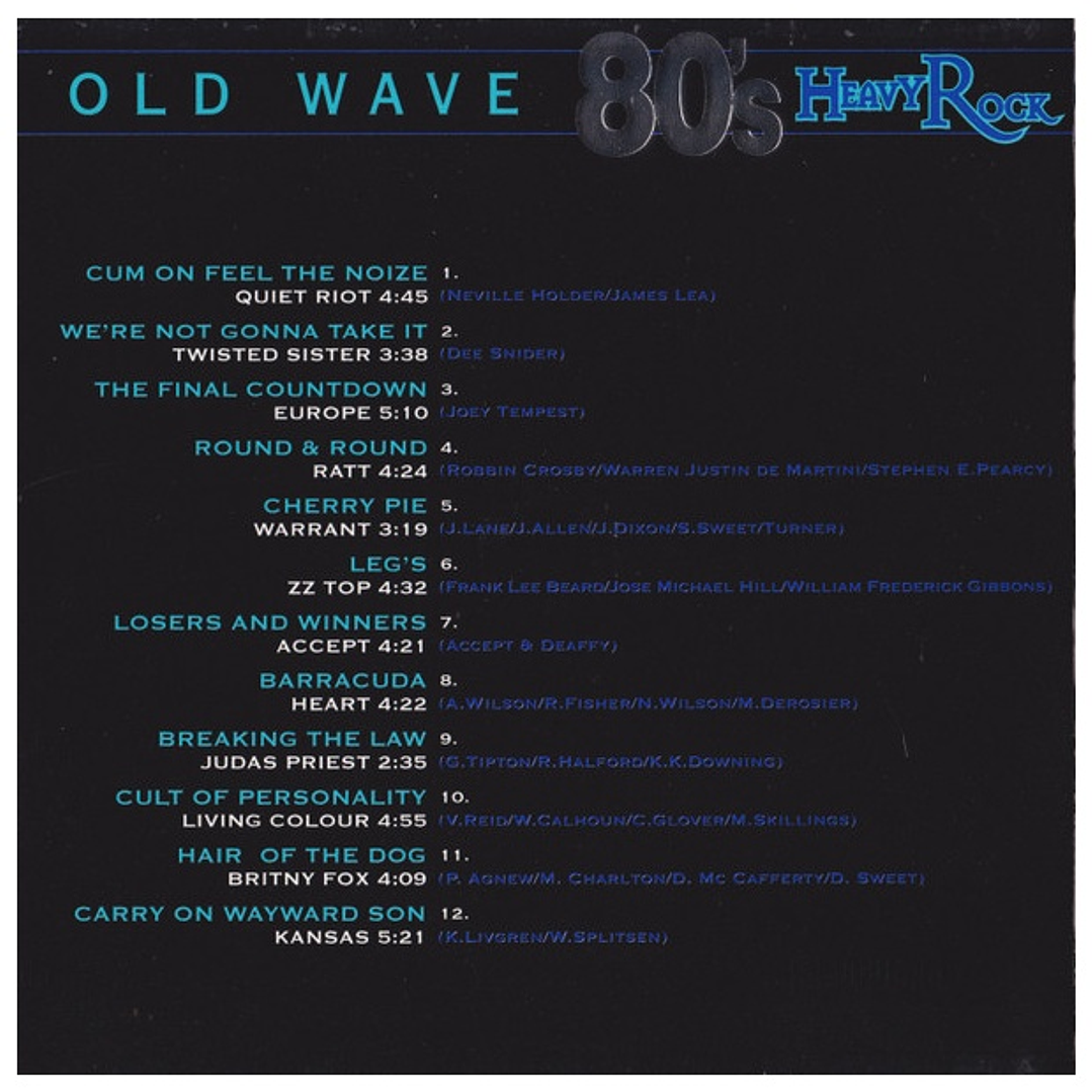 80's OLD WAVE - HEAVY ROCK - VARIOS / CD USADO 5