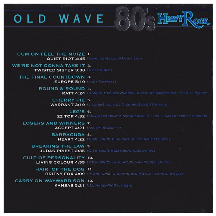 80's OLD WAVE - HEAVY ROCK - VARIOS / CD USADO 5