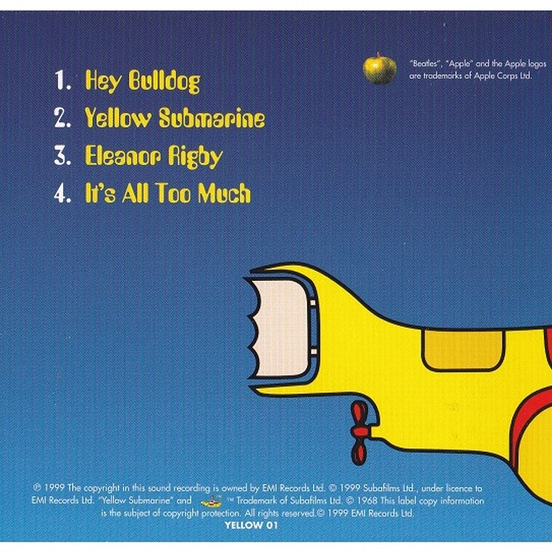 BEATLES - YELLOW SUBMARINE SONGTRACK (SAMPLER) / CD SINGLE USADO 2