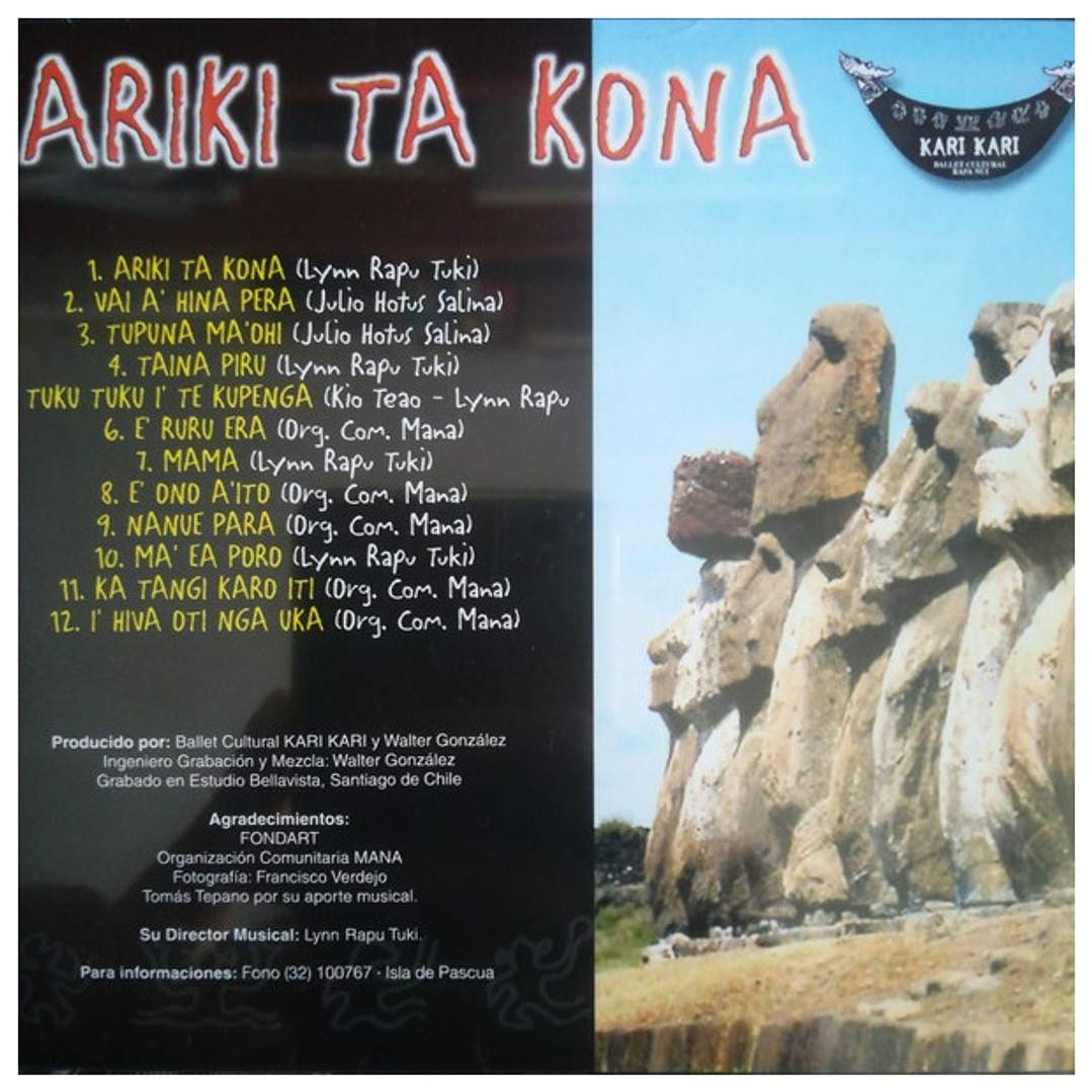 KARI KARI - ARIKI TA KONA / CD USADO 4