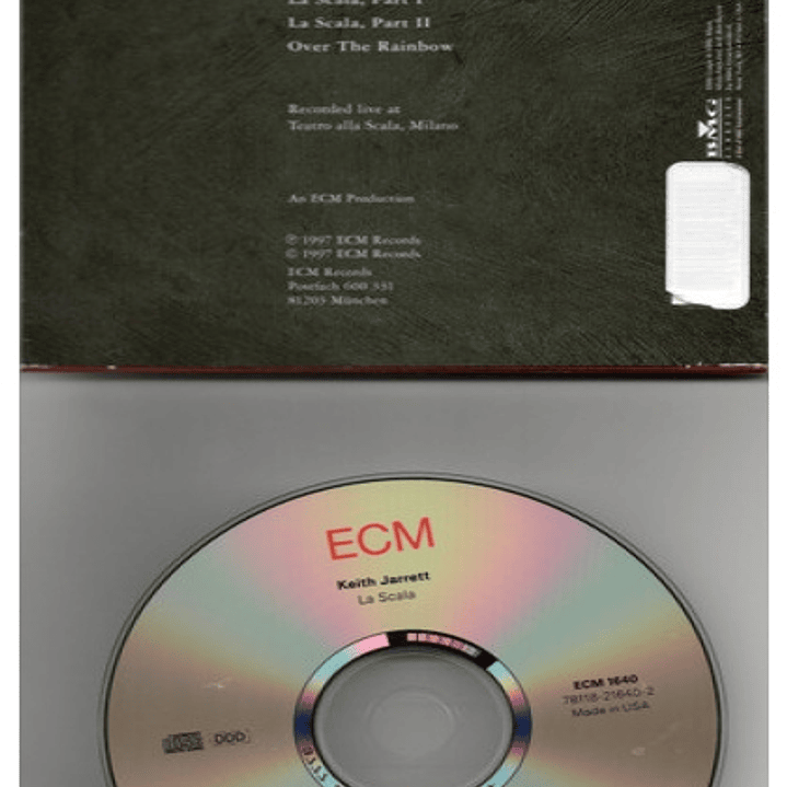 KEITH JARRETT - LA SCALA / CD USADO 4