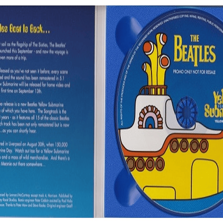 BEATLES - YELLOW SUBMARINE SONGTRACK (SAMPLER) / CD SINGLE USADO 5