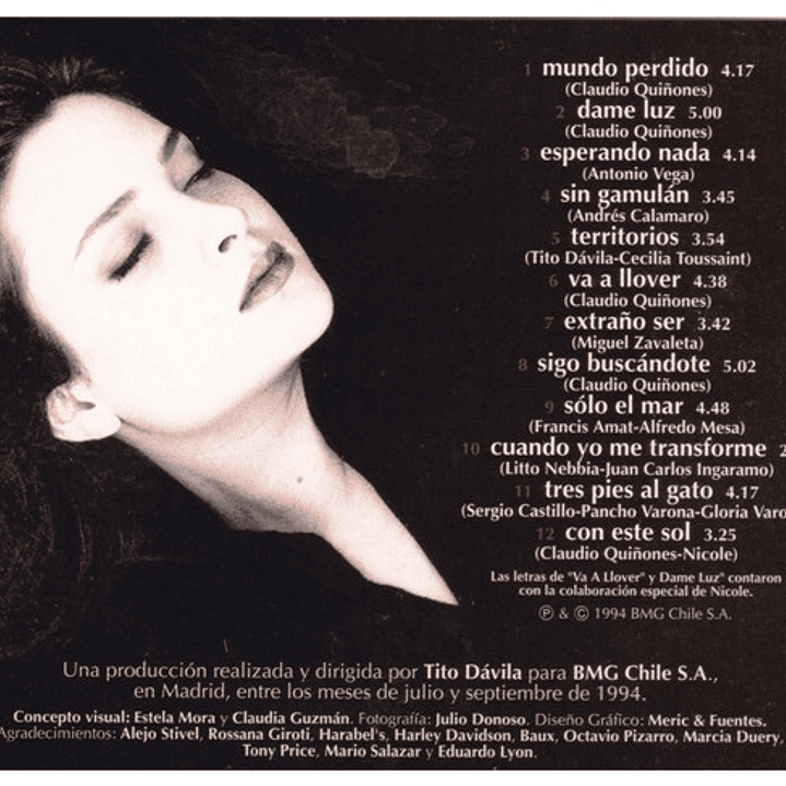 NICOLE - ESPERANDO NADA (MEXICO 1994) / CD USADO 7
