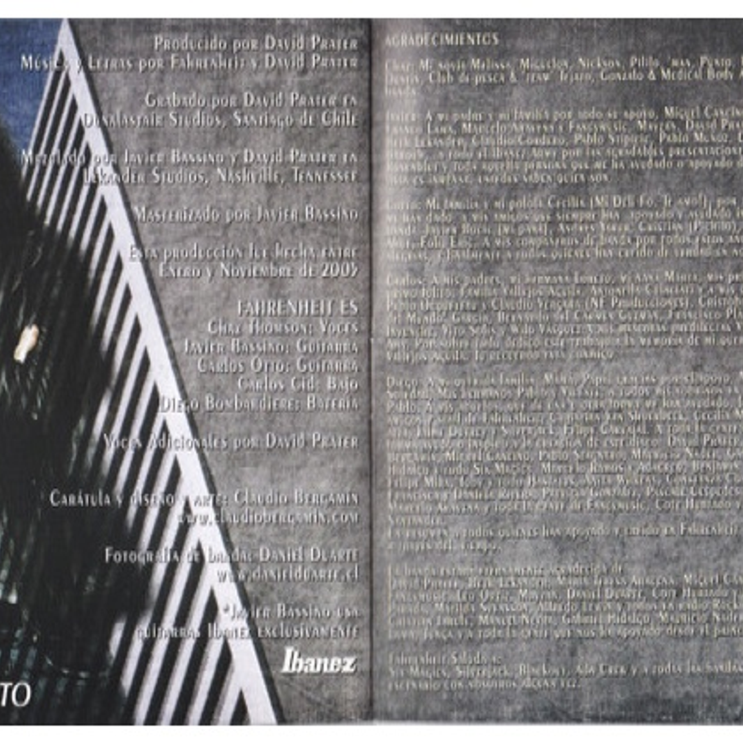 FAHRENHEIT - NUEVOS TIEMPOS / CD USADO 9