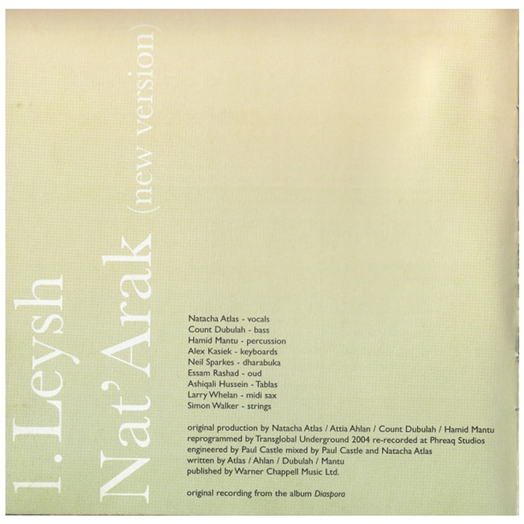 NATACHA ATLAS - THE BEST OF / CD USADO 10