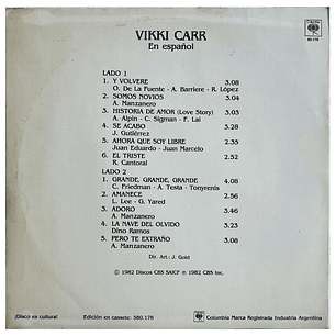 VIKKI CARR - EN ESPAÑOL / VINILO USADO