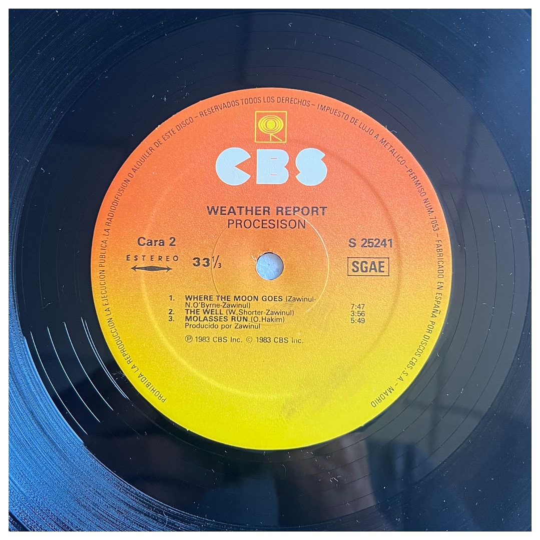 WEATHER REPORT - PROCESSION / VINILO USADO 5