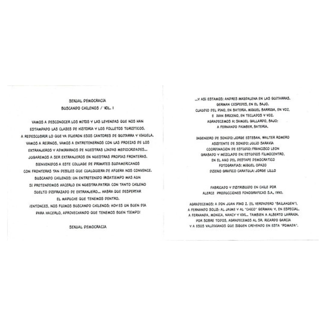 SEXUAL DEMOCRACIA - BUSCANDO CHILENOS VOL.1 / CD 5