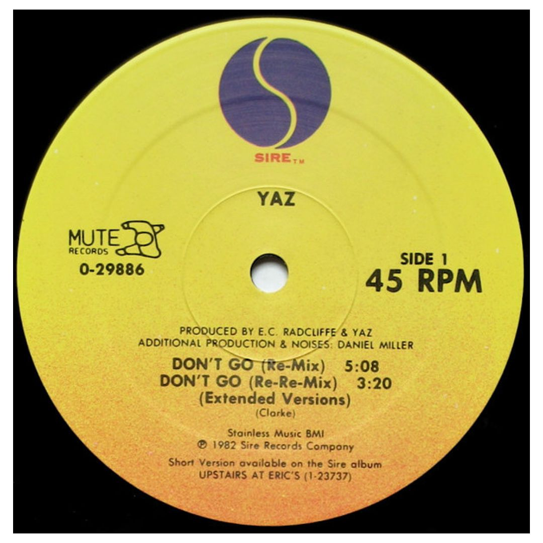 YAZ - DON'T GO (RE-MIXES) / 12