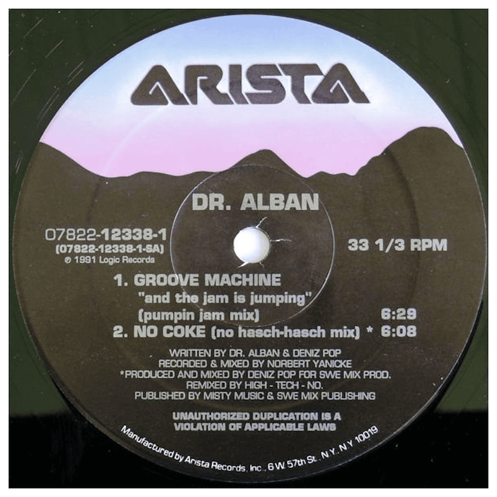DR ALBAN - NO COKE / VINILO USADO 3