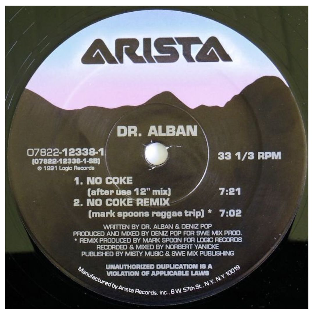 DR ALBAN - NO COKE / VINILO USADO 4